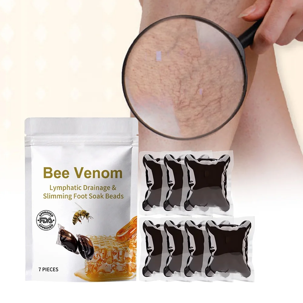 diapason bee venom lymphatic drainage & slimming detox herbal foot soak bath beads relief relax