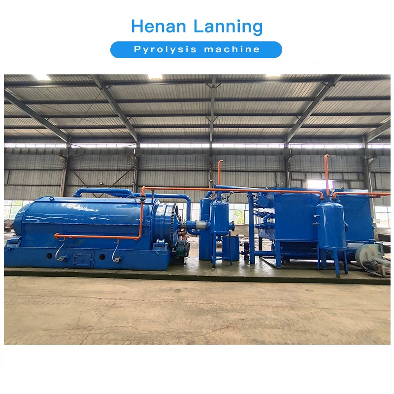 Пиролиза из отработанных шин и резины для линии производства топливного масла для небольшой машины