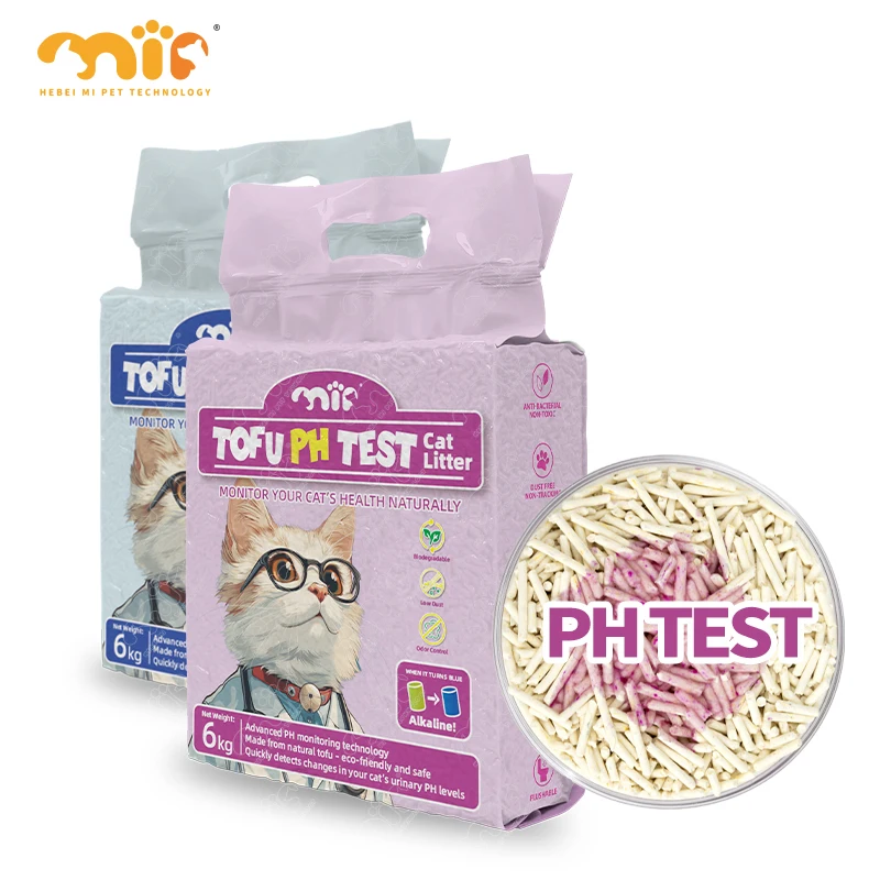OEM ODM Customizable High Absorption Non Clumping PH Testing Safe for Pets Tofu Cat Litter