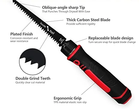 Профессиональная ручная мини-пила из нержавеющей стали режущее полотно пилы набор 4 пил с 3 лезвиями