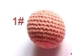 30mm Wholesale Big Size Cotton Crochet Beads Wood Bead For Baby Necklace