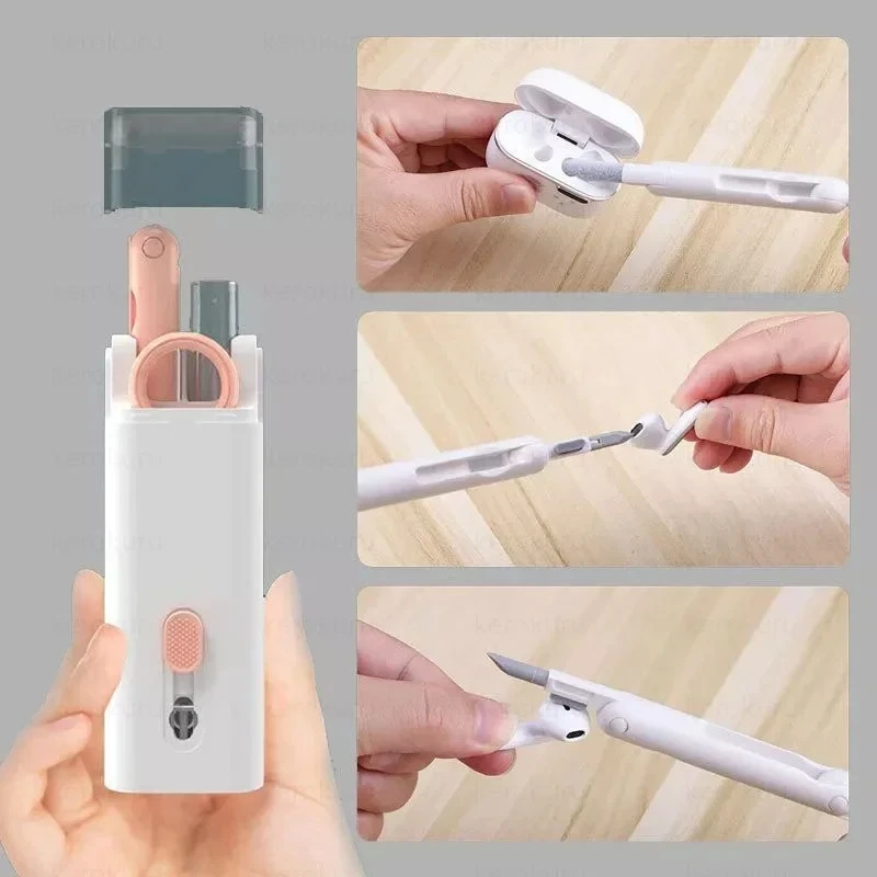 7-in-1 Computer Keyboard Cleaner Brush Kit Earphone Cleaning Pen For Headset iPad Phone Cleaning Tools Cleaner