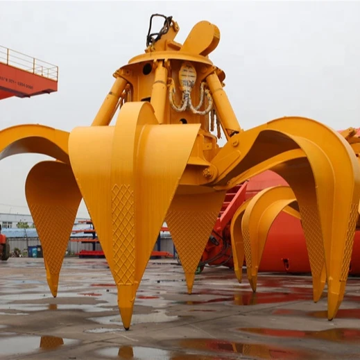 multi orange peel electronic hidraylic scarp grab