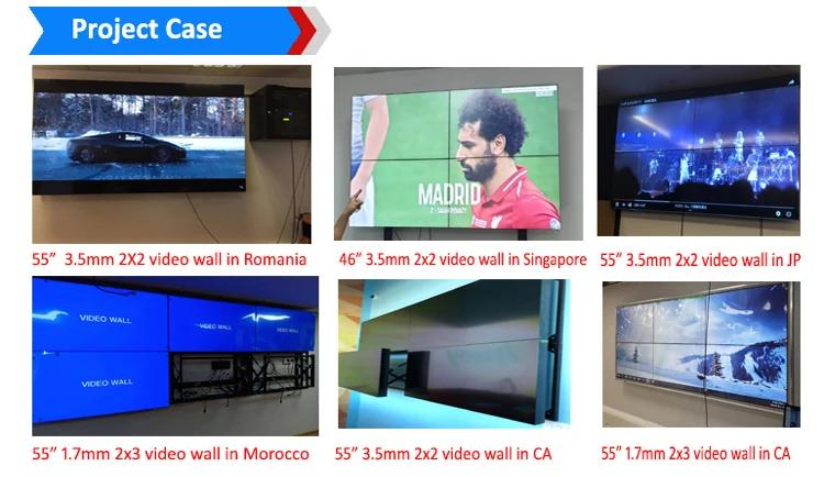 3X3 Led Video Wall 46 Inch With Floor Stand Bracket