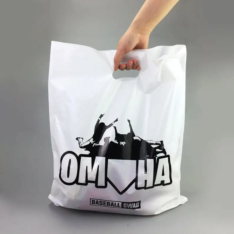 Оптовая продажа подарочная упаковка Сумка с индивидуальным логотипом пластиковая сумка для покупок малого бизнеса Розничные сумки