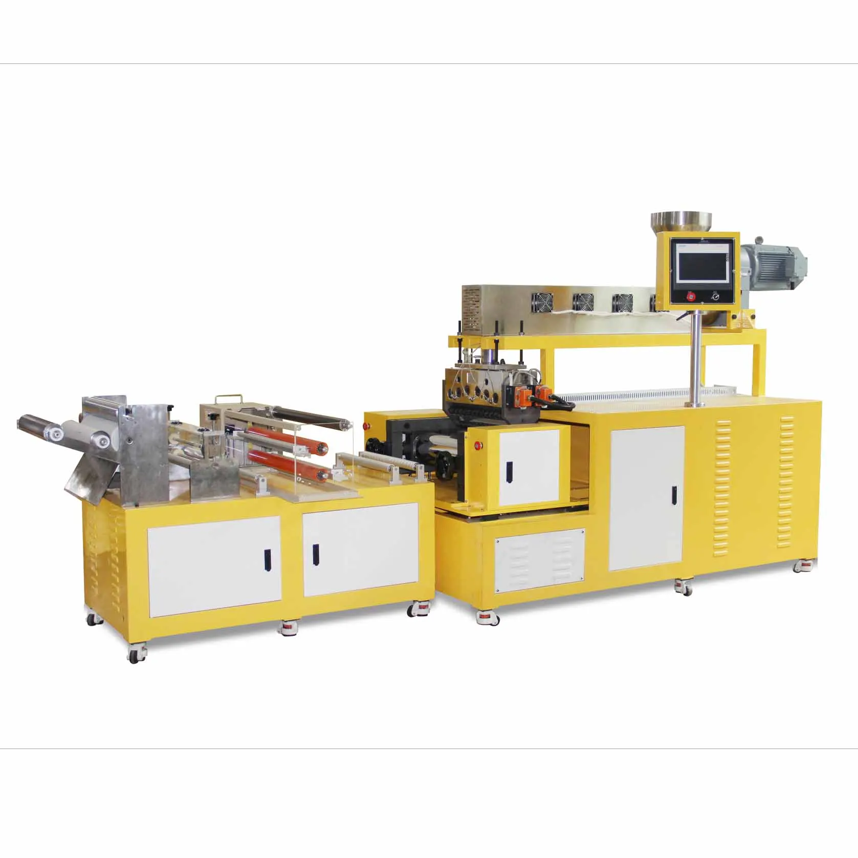Production line Mini Plastic EVA PLA TPU Sheet Casting Machine Film Making Extruder