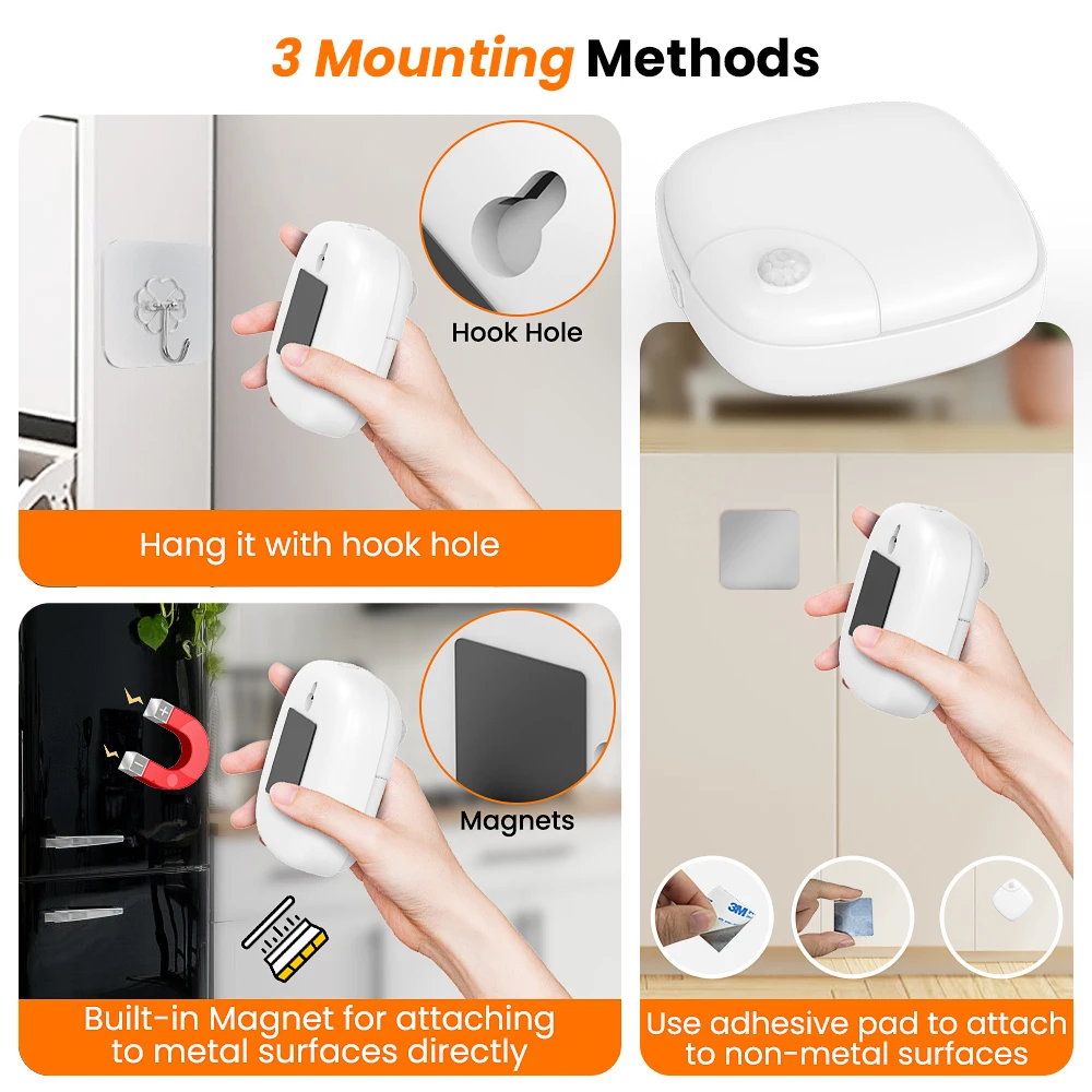 Wireless Motion Sensor Led Night Lights Magnetic Bedside Bedroom Children Staircase Lights with Human Body Motion Induction