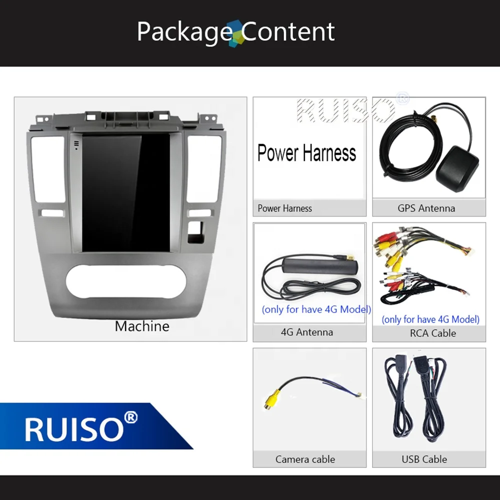 RUISO Car Radio Android Car Player For NISSAN TIIDA 2008-2011 GPS auto carplay for Tesla Vertical Screen