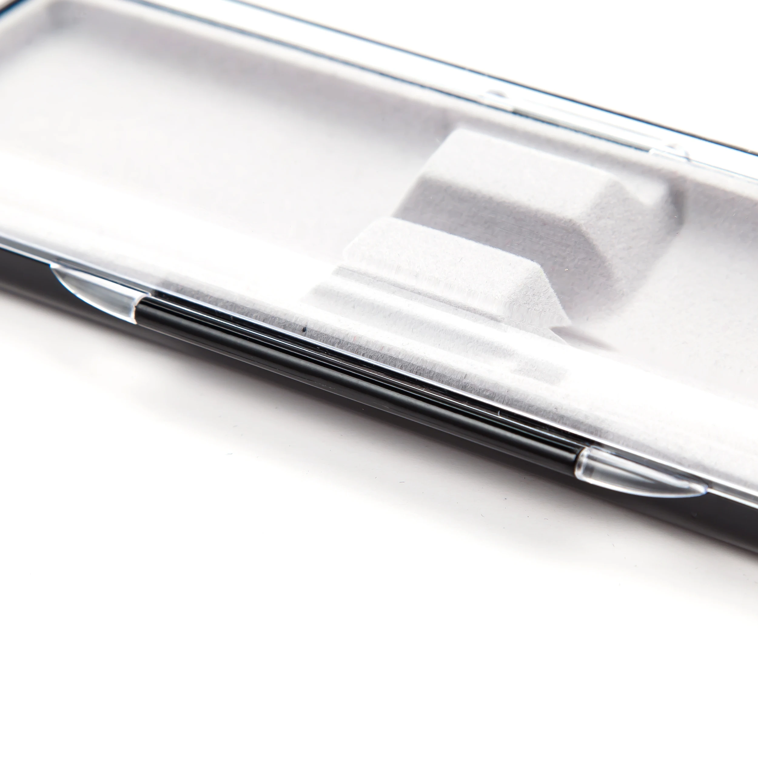 JH Wholesale Stock Acrylic Transparent Plastic Pen Case For Single Pen