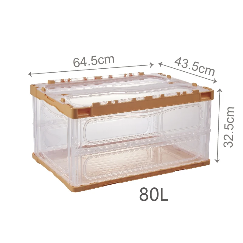 Household Foldable Stackable Bathroom Under Bed Medecine Cube Organizer Clear Plastic Storage Boxes Bins