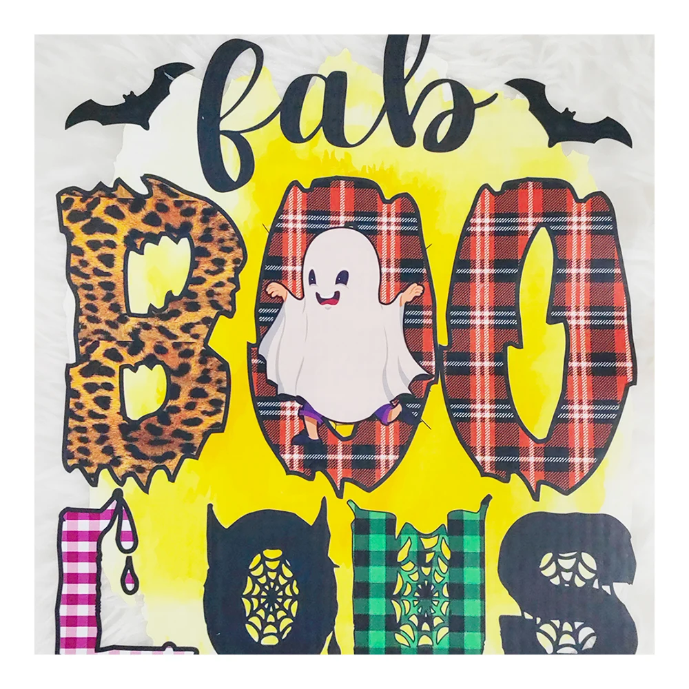 2024 Custom Halloween theme  Digital printing transfers dtf transfers heat transfer printing for t shirts