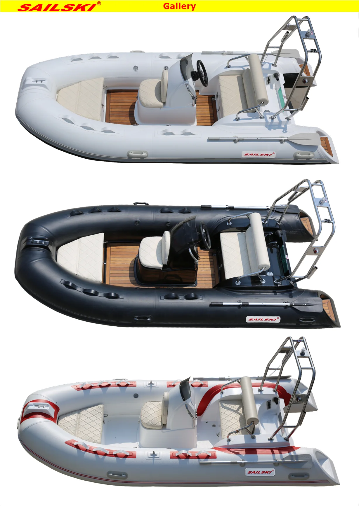 SAILSKI rigid inflatable boats 3.9m with SAIL 30hp/40hp outboard motor