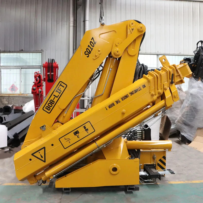 Bob-Lift 5 Ton 10 Ton Hydraulic Cargo Truck Crane Hydraulic Lorry Crane Truck Mounted Crane