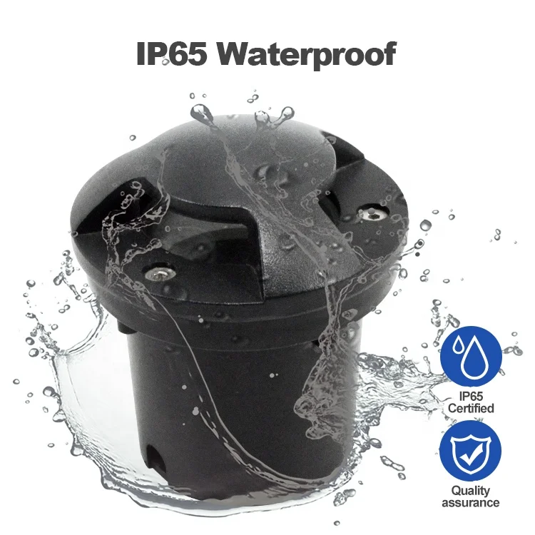 Aluminum black color outdoor decoration garden uplight led underground parking light inground light for driveway deck step light