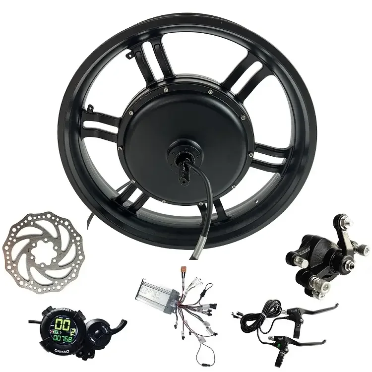 20x4.0 Hub Motor 20 Inch Fat Tire Ebike  Conversion Kit 3000W 72V Fatbike Motor Kit