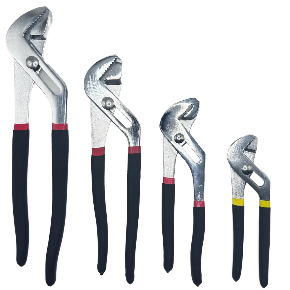 German Type Channel Lock Pliers OEM Customizable CR-V Alloy Steel Serrated Jaws for Tight Grip Water Pump Use Max Opening 6inch