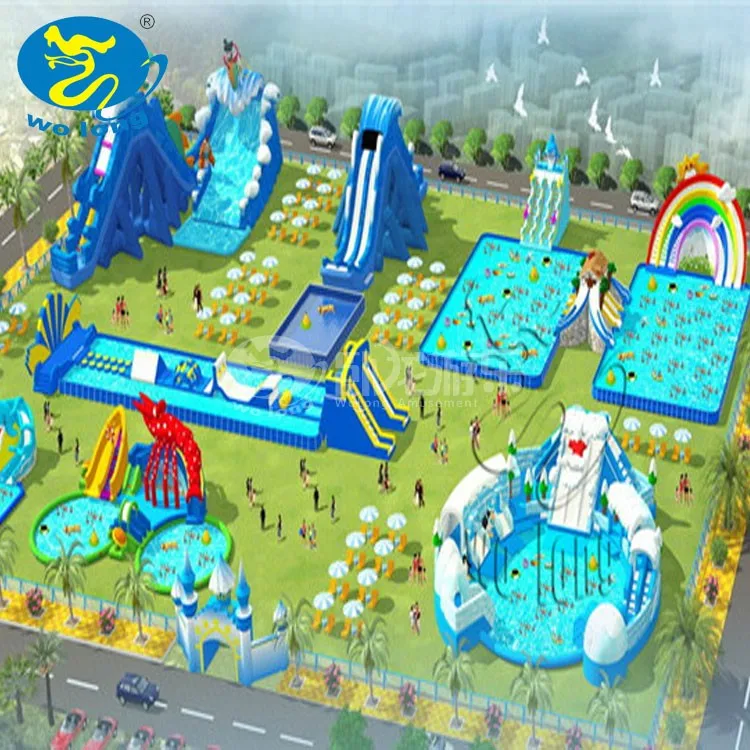 adult inflatable water park inflatable aqua park toys Inflatable Water Slide for Outdoor