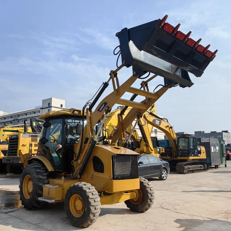 Экскаватор-погрузчик Caterpillar CAT420F используемый Средний оригинальный двигатель имеет надежное качество и долговечность по хорошей цене при строительстве