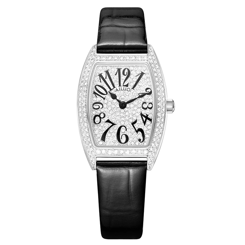 High Quality  Fashion Gold Plated Wrist Luxury  Diamond Iced Out  Steel Quartz Watch For women