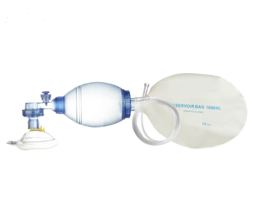 Professional resuscitation equipment Oxygen Breathing Ambu Bag Manual Resuscitator Adult