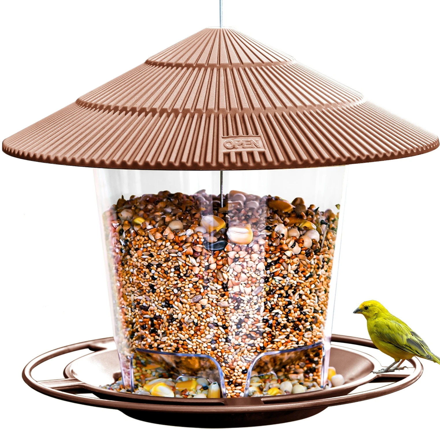 Outdoor Hanging Wild Bird Feeders With High Capacity Easy To Clean And Fill Durable Construction