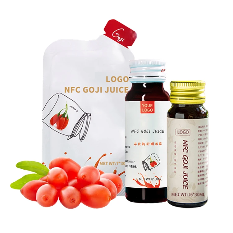 Red Power QIZITO Custom Soft Drinks Collagen Drink NFC Goji Juice Organic Goji Berry Drink