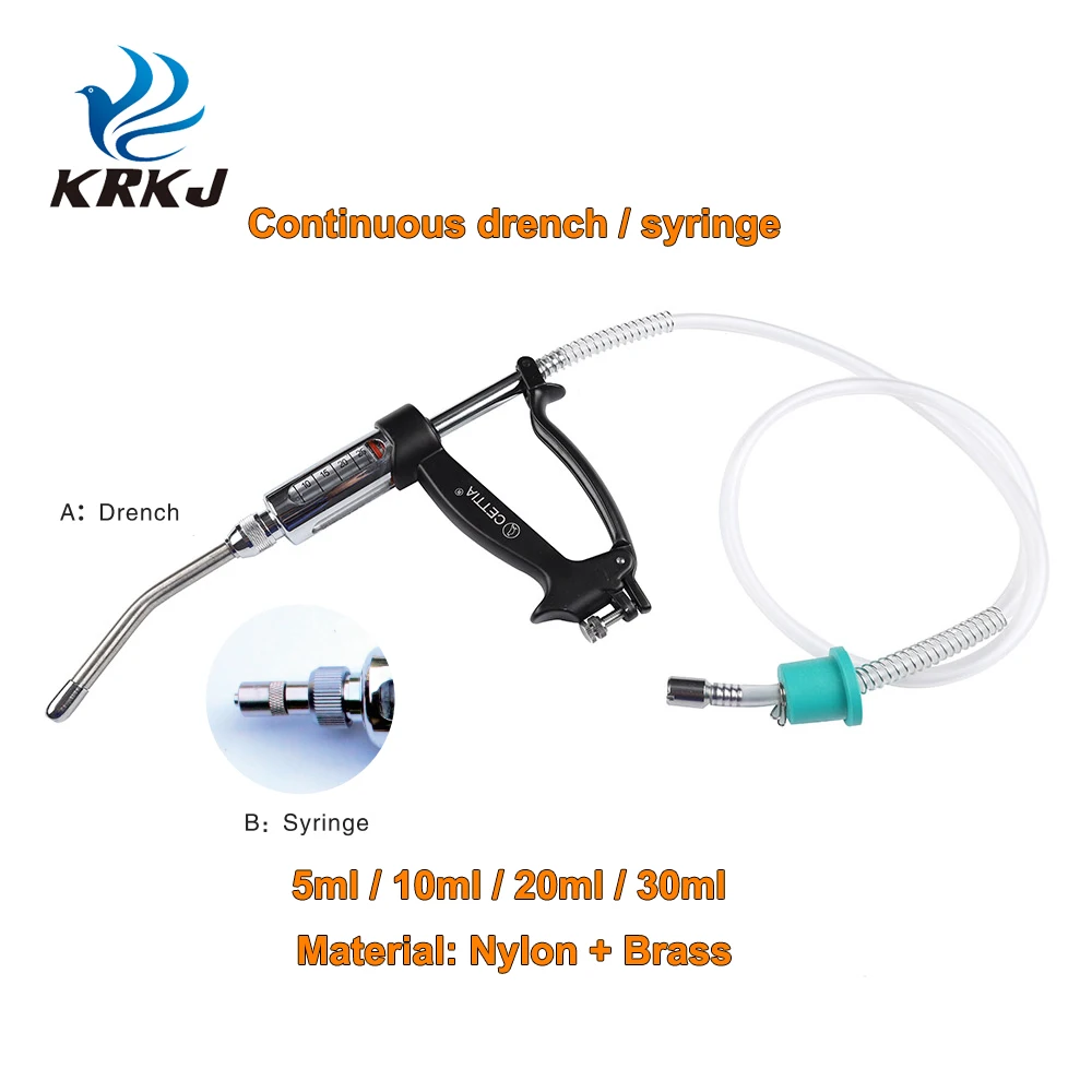 CETTIA KD118 Veterinary Automatic Adjustable Calf Drencher Injector 5ml 10ml 20ml 30ml for Cattle