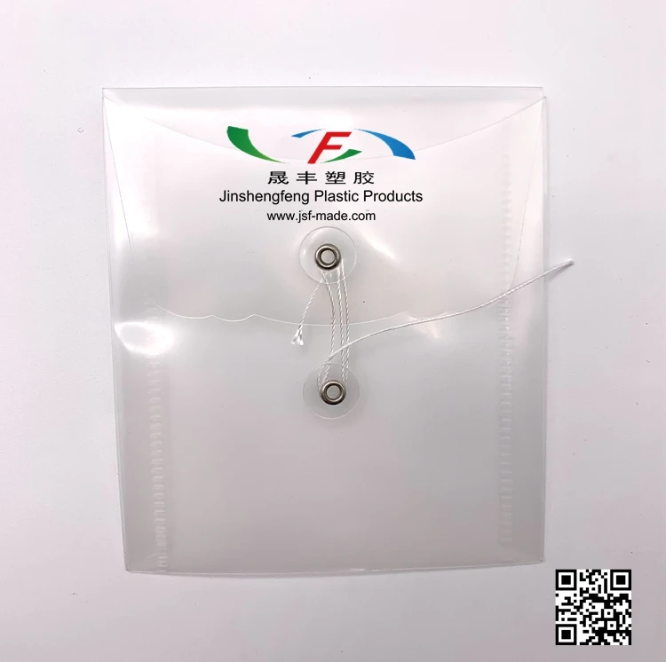 Mini Transparent Envelope Files with String Tie Clear Envelope Folder