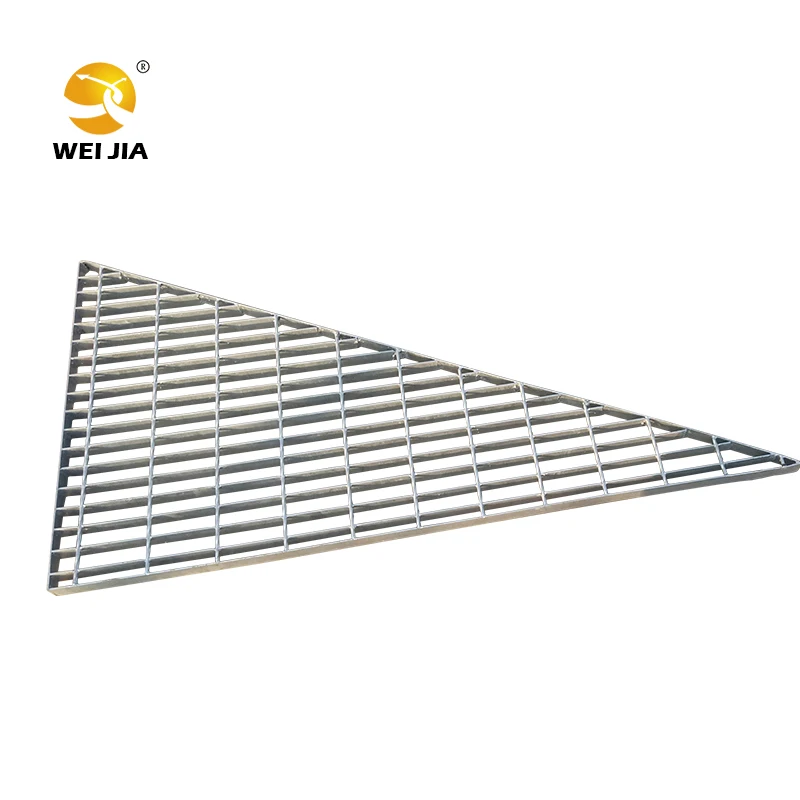 Good quality Hot Dipped Galvanized Steel Grate Metal Serrated Drainage Covers Steel Grid Grating, 30x3 galvanized steel grating