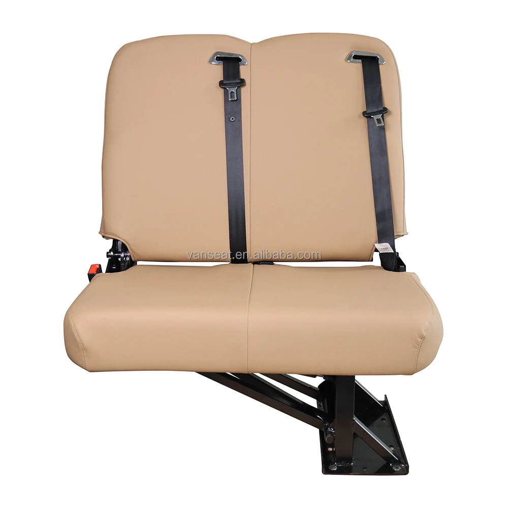 New coach bus driver seat double minibus flip and fold passenger car seat high back RV interior for Ford Transit Sprinter VW