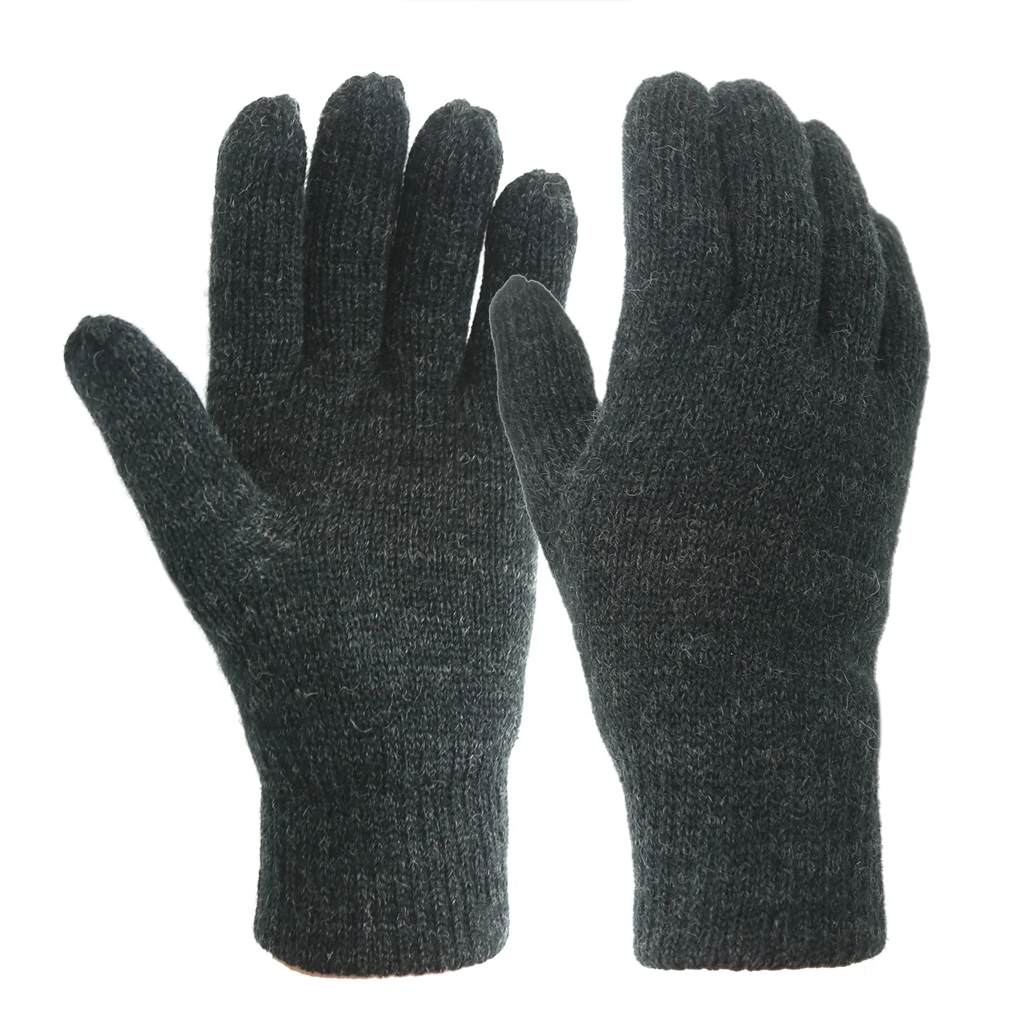 Dual Layer Lining Construction Freezer Warm Wool Knit Gloves Hand Safety Gloves Work