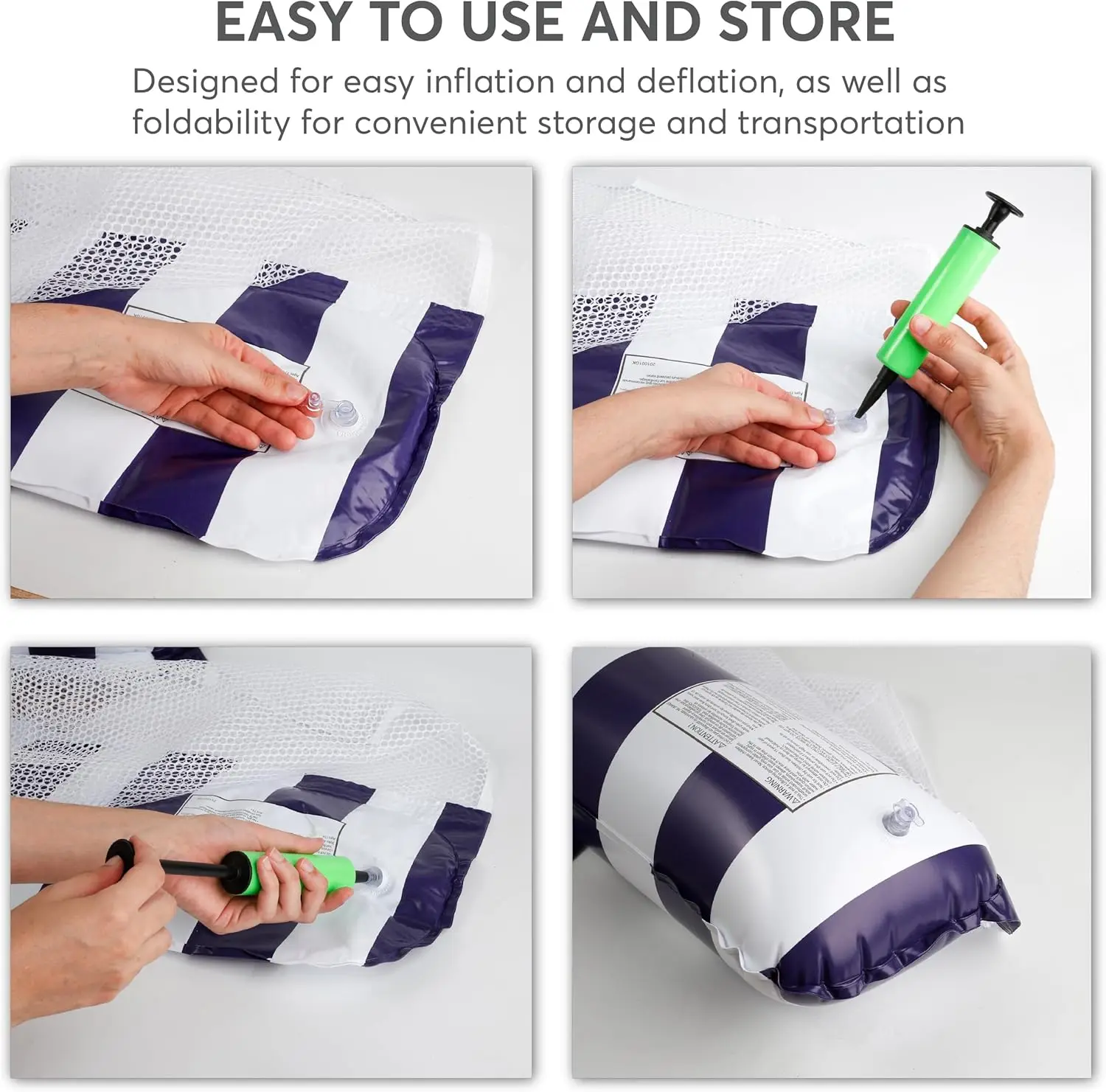 New Multi-purpose Party Summer Water Fun Swimming Inflatable Fold Up Mat Inflatable Pool Lounge Chairs Water Inflatable Sofa