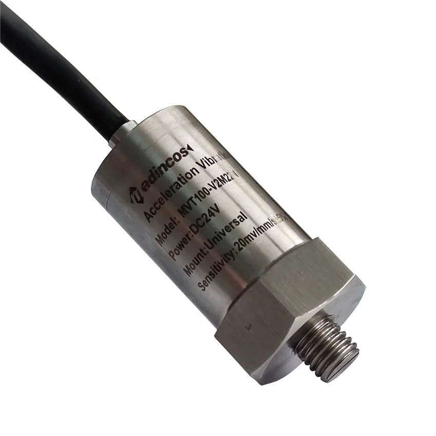 MVT100S:Industrial High Sensitivity 0-20mmv/s -50mmv/s  Vibration Velocity Sensor for Pump Motor Balancer Engine System