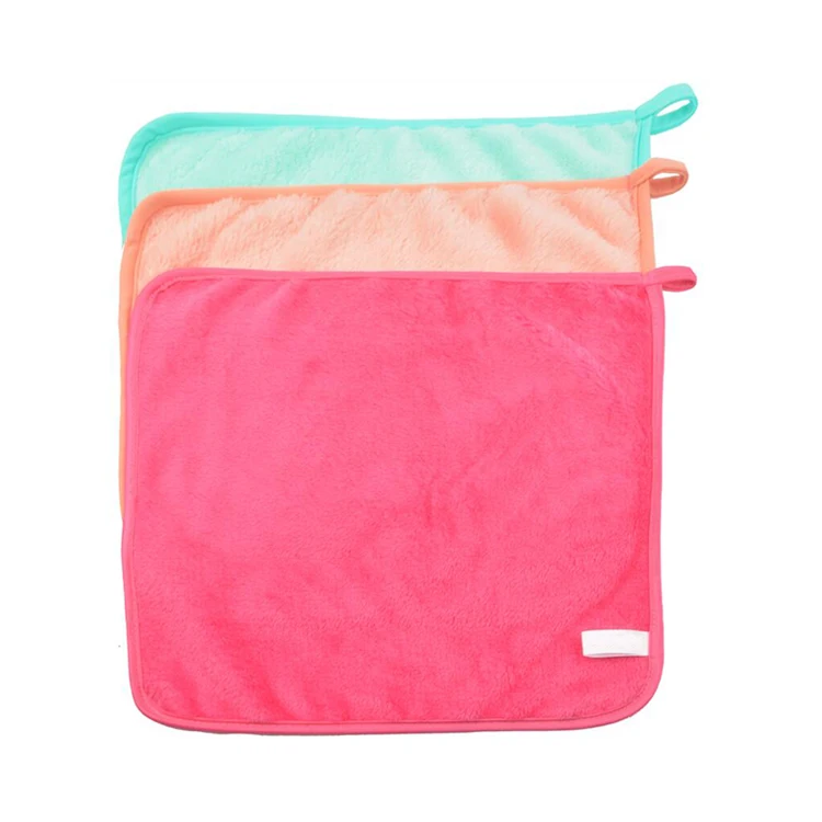 Soft Women Microfiber Make Up Cloth Flannel Face Makeup Remover Towel