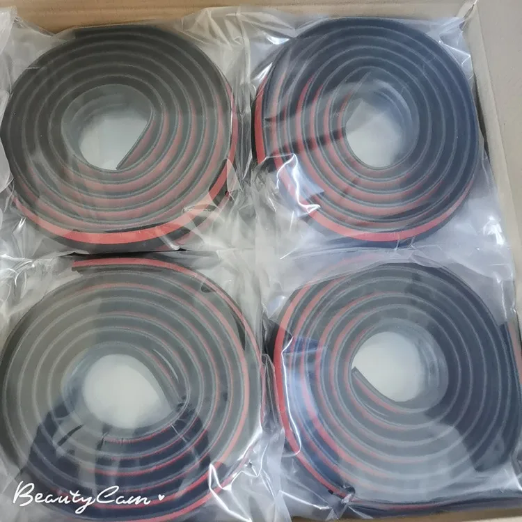 2022P type car shockproof strip EPDM rubber sealing strip pickup truck rear door anti-collision sealing strip