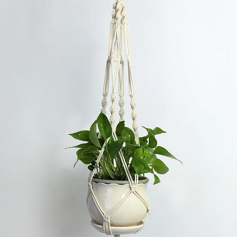 Macrame Plant Hanger,handcraft cotton decorative macrame plant hangers from china factory