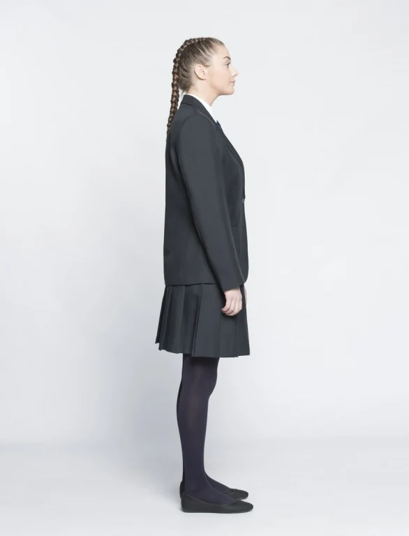 customize classical british school uniform blazer 35%viscose 65%polyester grey school blazer