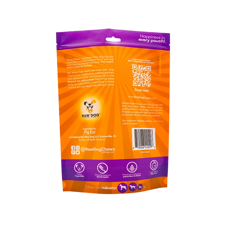 Custom Printed Stand up Pouch Plastic Resealable Zipper Packaging Aluminum Foil Bag for Pet Cat Food