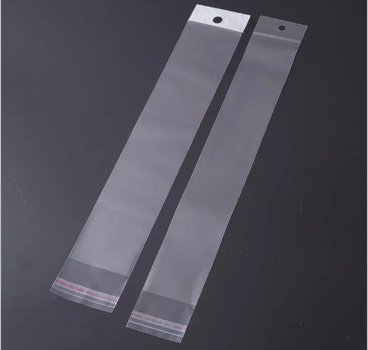 New Design Custom Size Self Adhesive CPP BOPP PP Opp Bags For Hair Extension Wig Packaging Plastic Bags