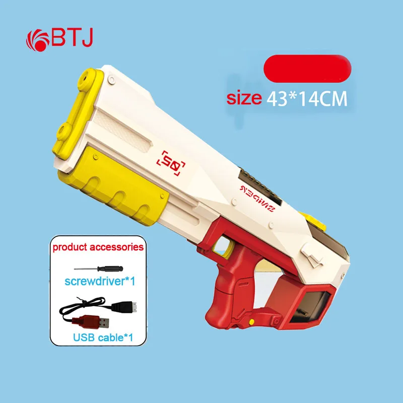 water gun new 2024 electric gun toy automatic continuous shooting water high pressure splashing water gun to play L1