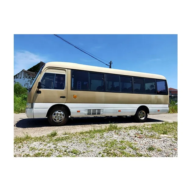 Used superior coach bus second hand petrol diesel toyotai coaster car accept customization 30 seaters used car