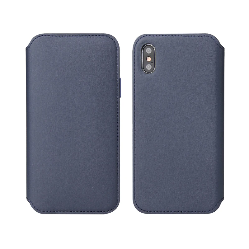 Custom logo luxury Magnetic Flip Wallet phone Case pu Leather cell Phone Cover for iPhone Xs Xr Xs Max