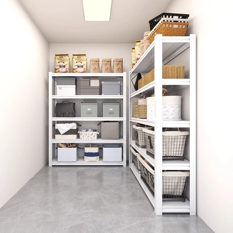 Modern Design Metal Shelving Units Iron Stacking Racks Home Garage Warehouse Storage Shelves