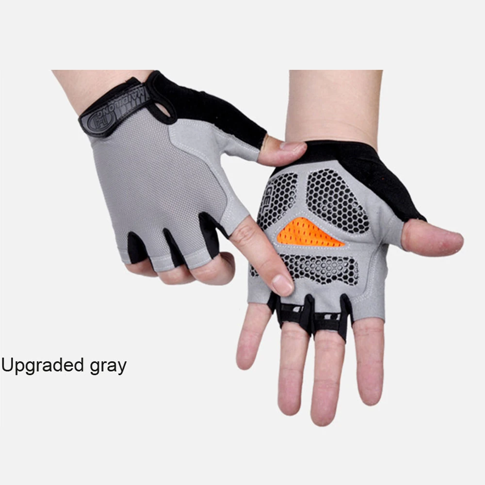HOT Cycling Anti-slip Anti-sweat Men Women Half Finger Gloves Breathable Anti-shock Sports Gloves Bike Bicycle Glove