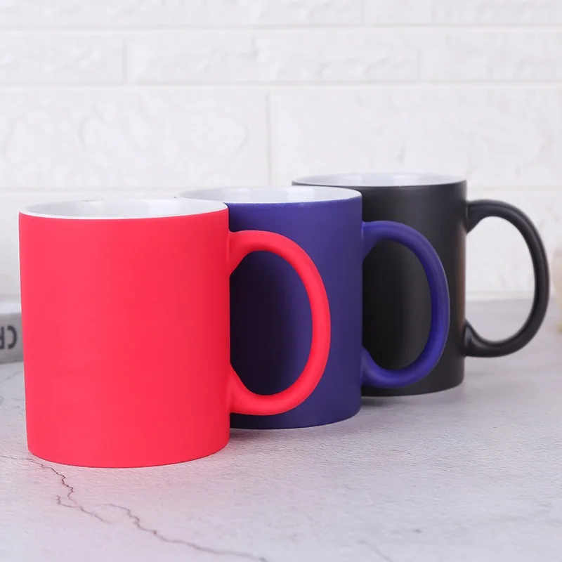 sublimation cup Blank DIY Mark water magic color changing cup heat sensitive temperature sensing cup creative t