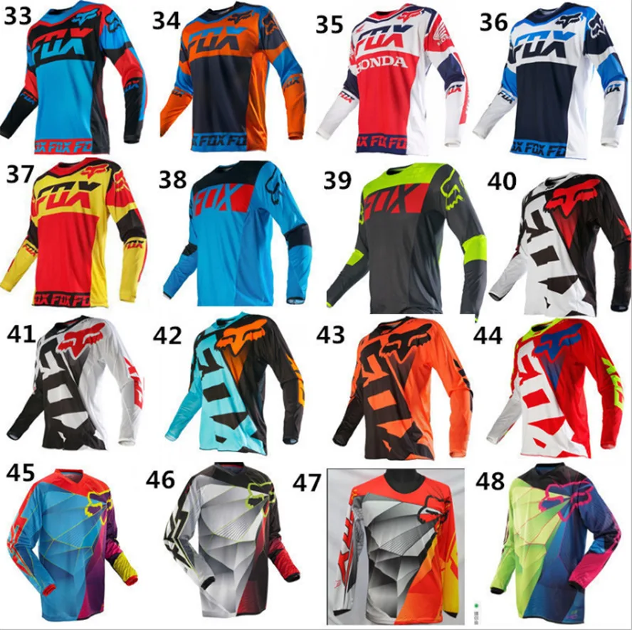 2020 FOX MTB Jersey Long Sleeve Mountain Bike Racing Jersey For Man Cheap Custom Breathable BMX Jersey