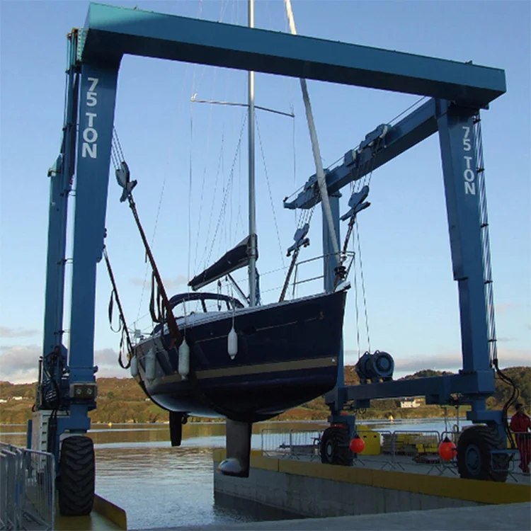 High quality 400 ton 150 ton 200 ton hoist boat crane travel lift factory with good price