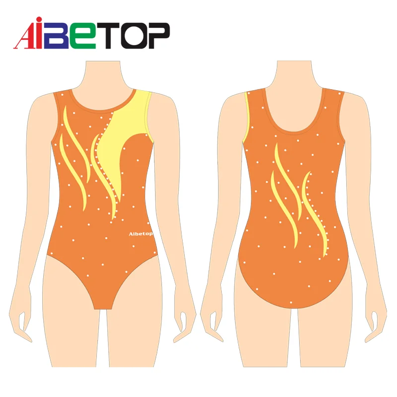 Girls Gymnastics Leotard Clothes Dance Wear Sublimation Leotards Cotton Bodysuit For Dancing