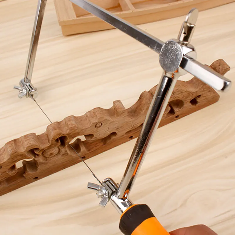 Пила ручная со стальным лезвием, рама для деревообработки «сделай сам», магический пильный инструмент с 40 сменными лезвиями для лада