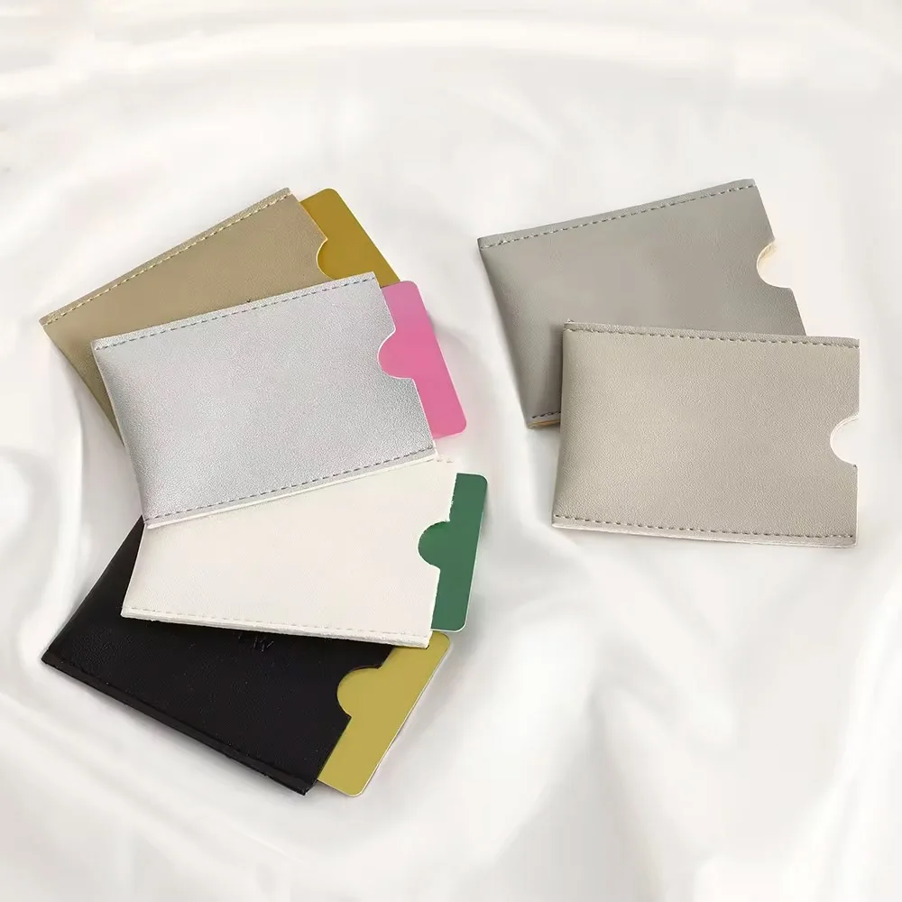 PU leather Handmade Id Card pouch bag Card case Holder Case Credit Card Case with logo custom